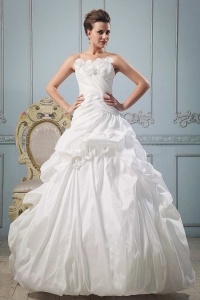 Asymmetric Straplesss Ruffles Ruching Bridal Gown Dress